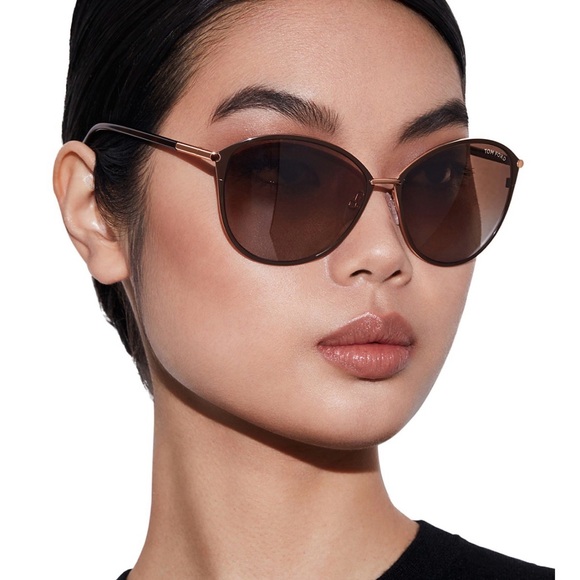 Tom Ford Penelope Sunglasses in Luxe Brown - trending color! 🤎🐻🤎 - Picture 1 of 15